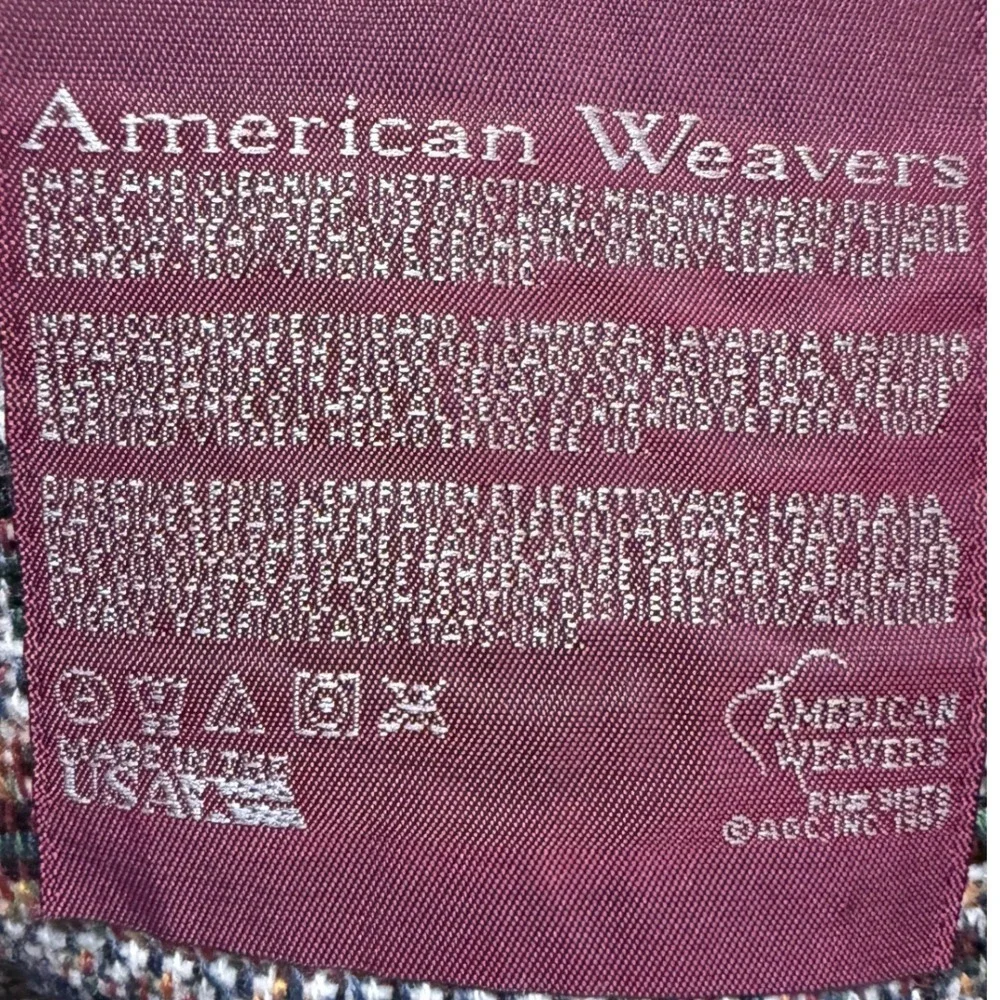 American Weavers woven tapestry